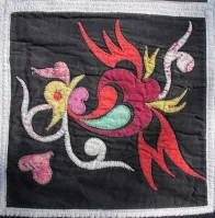 Bl 263 Lively Applique Dowry Quilt Cover Crabs to Phoenixes 