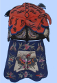 530 Orange Silk Tiger Chinese Wind Hat