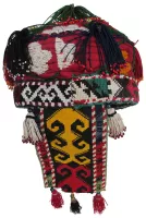 633 Uzbek-Lakai Tribal Bright Silk Embroidered Hat
