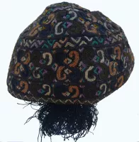 760 Yomut Turkmen Silk Embroidered Skullcap “Takhya”