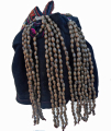 735 Akha Hill Tribe Girl's Hat with Job's Tears and Cowrie Shells