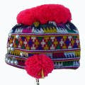 736 Colorful Yao Child's Embroidered Hat Thailand