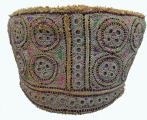 753 Metallic Thread Embroidered Traditional Skullcap Balochistan, Pakistan 